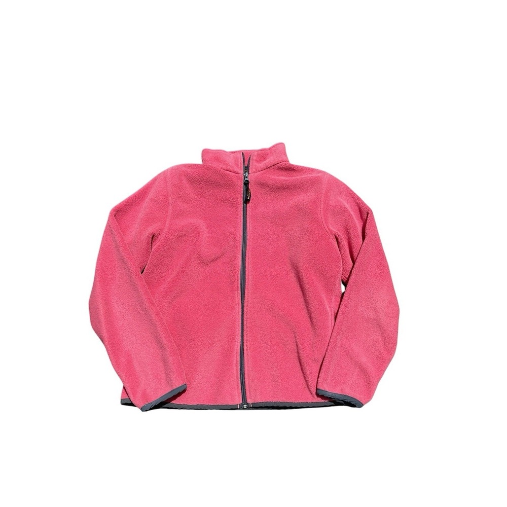 Woolrich Women's Pink Small Fleece Full Zip Pocket Fleece Jacket Top